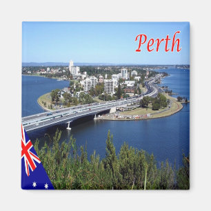 zAU090 PERTH, Australia, Oceania, Fridge Magnet