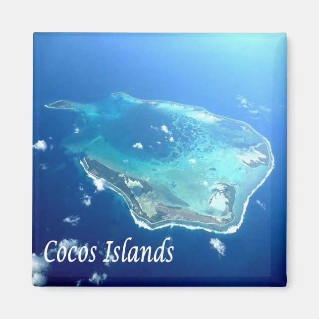 zAU101 COCOS ISLAND, Australia, Oceania, Fridge Magnet (Front)
