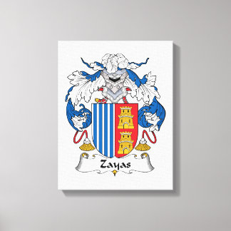 Zayas Family Crest Canvas Print