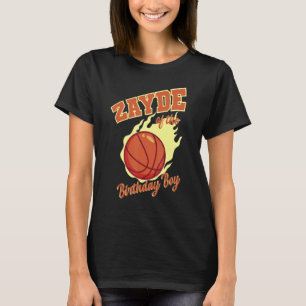 Zayde Of The Birthday Boy Basketball Family Bday P T-Shirt