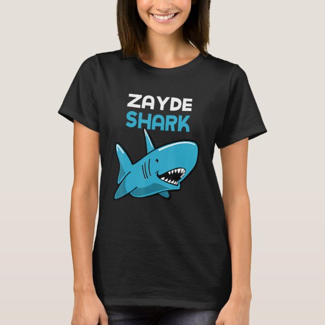 Zayde Shark Funny Family T-Shirt (Front)