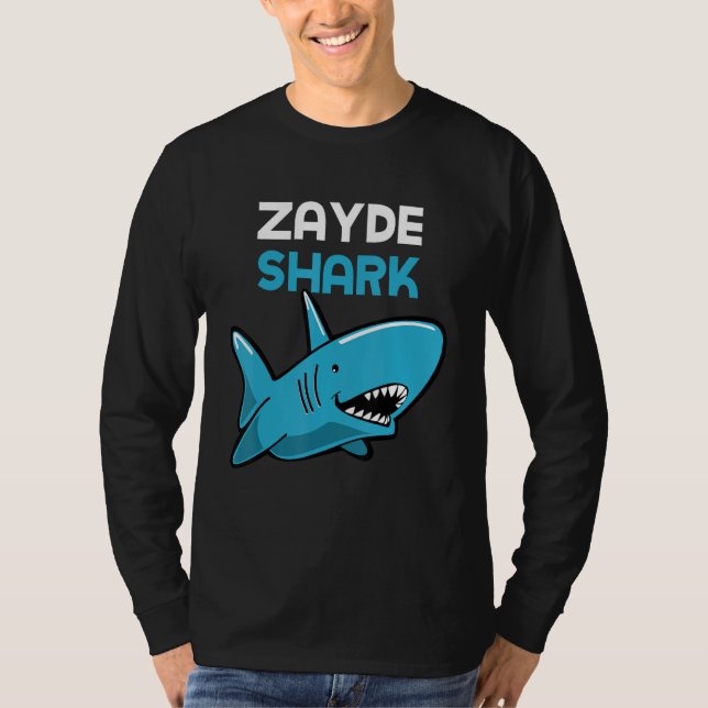 Zayde Shark Funny Family T-Shirt (Front)