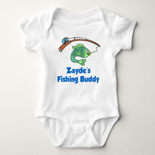 Zayde's Fishing Buddy Baby Bodysuit