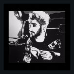 Zayn Malik Pop Art Poster<br><div class="desc">(Original painting was done in acrylic paints)</div>