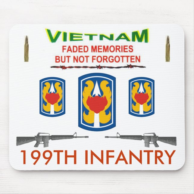 zazv-199TH INFANTRY Mouse Pad (Front)