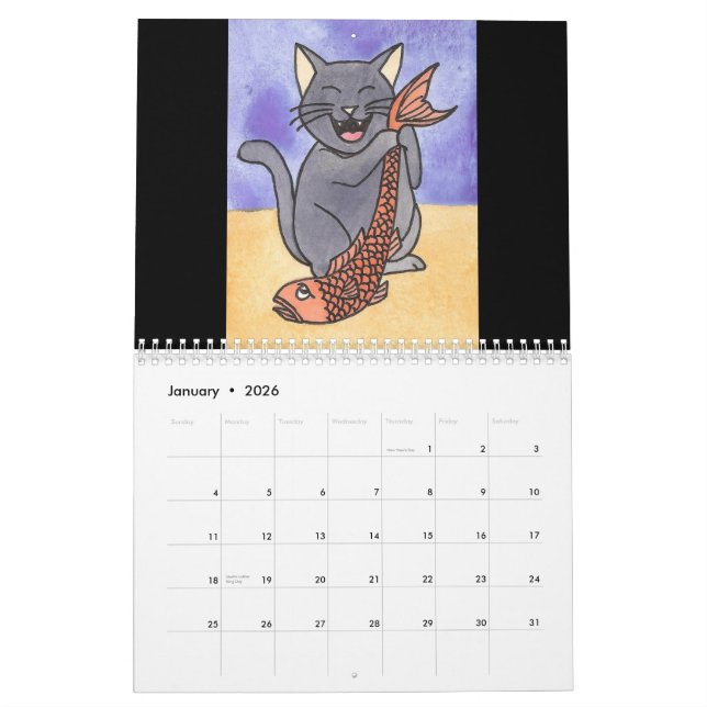 zazzle 003, Cats by Amber Day 2010 Calendar (Jan 2026)