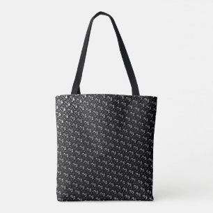 Zazzle Apparel Swiss Font Blue White Draught tote Bag
