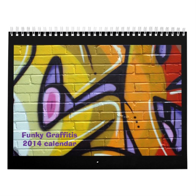 ZAZZLE AWARD graffiti calendar 2014 (Cover)