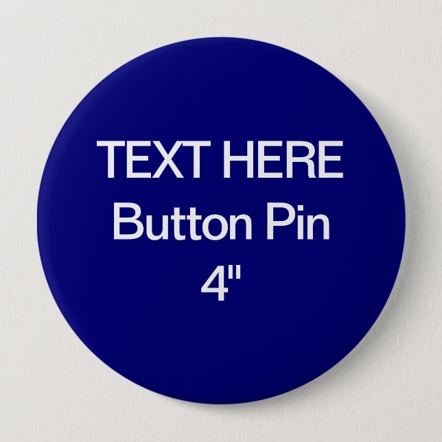 Zazzle Blank Custom 4" Standard Button (Front)