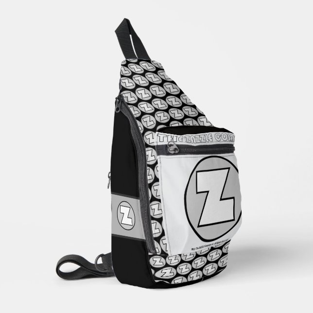 Zazzle Brand Logo   Sling Bag (Left Corner)