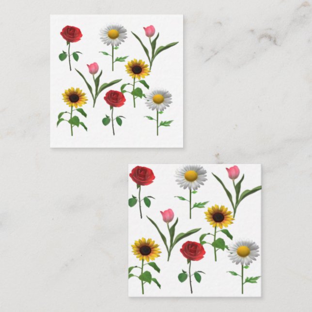 Zazzle Ceramic Tile 4.25" x 4.25 , Small Square Business Card (Front/Back)