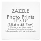 Zazzle Custom 14" x 18" Photo Print Template