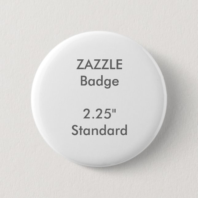 ZAZZLE Custom Printed 2.25" Standard Round Badge (Front)
