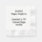 ZAZZLE Custom WHITE Coined Cocktail Paper Napkins