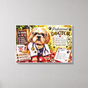 Zazzle description and tags for Dr. Winston's Prof Canvas Print