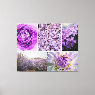 Zazzle flowers canvas paint print