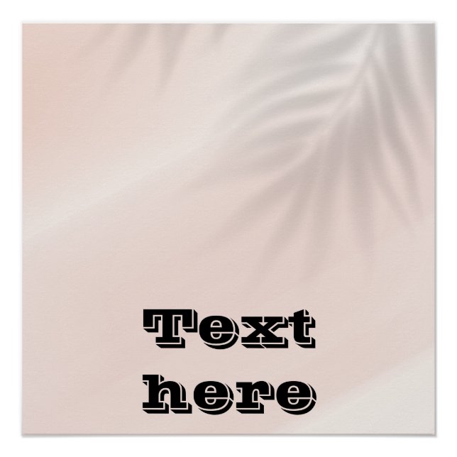 Zazzle glossy paint poster (Front)