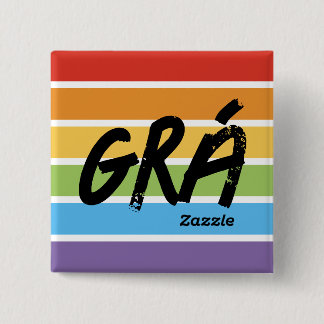 Zazzle Grá Button