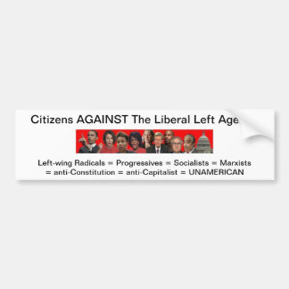 zazzle.jpg, Citizens AGAINST The Liberal Left A... Bumper Sticker