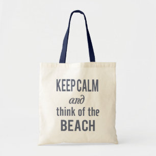 Zazzle Keep Calm Beach Tote Bag