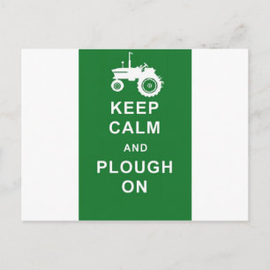 zazzle keep calm plough.jpg postcard