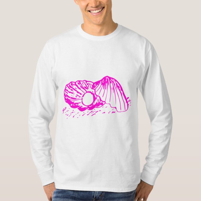 Zazzle Pearl Style Basic Long Sleeve  Men T-Shirt (Front)