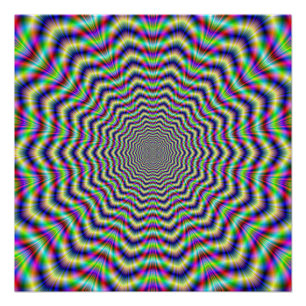 Zazzle Perfect Poster   Psychedelic Web Star