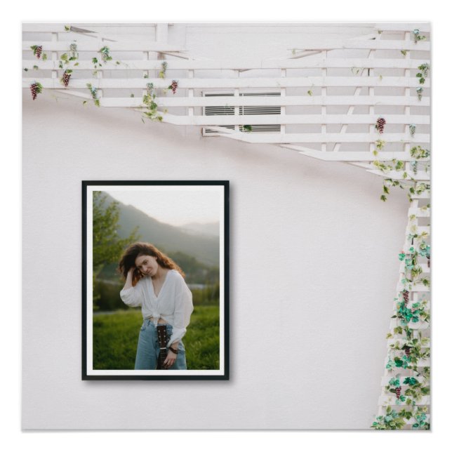 Zazzle photo design glossy poster (Front)
