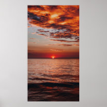 Zazzle sky sea sun poster prints