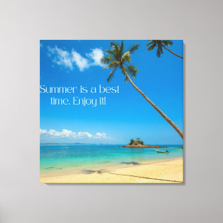 Zazzle summer enjoy it  canvas print