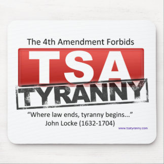Zazzle TSA Tyranny Image Mouse Pad
