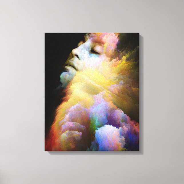 Zazzle Woman canvas  Print (Front)