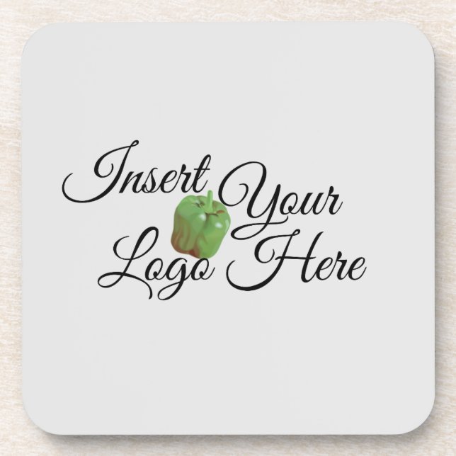 Zazzle Your Logo Here Beverage Coaster (Front)