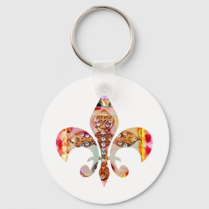 ZazzleRocks: Fleur-de-Lis Series Key Ring