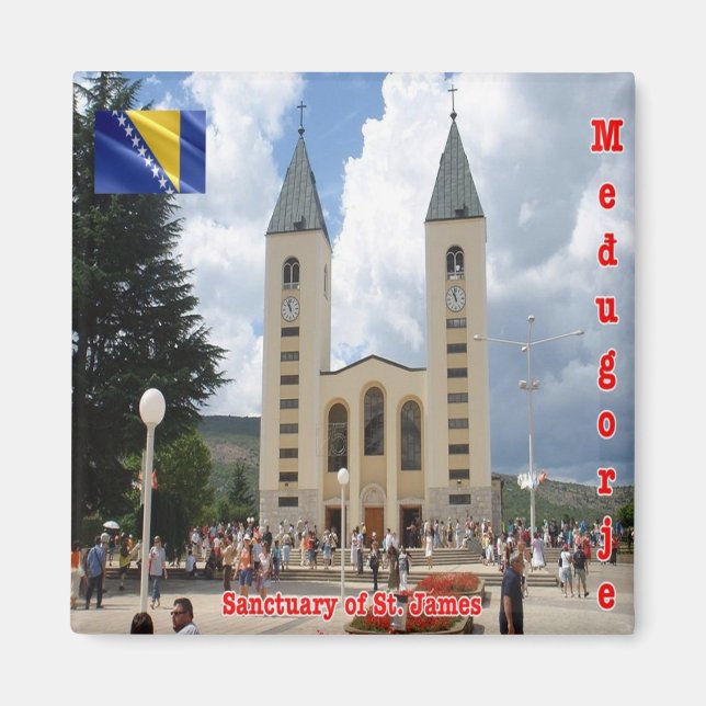 zBA006 SANCTUARY MEDJUGORJE Bosnia and Herzegovina Magnet (Front)