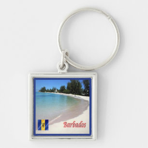 zBB007 BARBADOS The Beach, Sea View, Key Ring