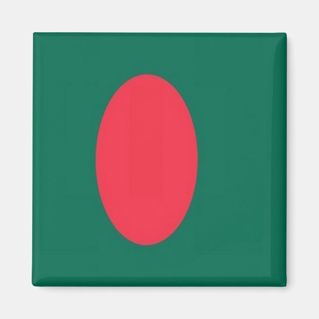 zBD001 Bangladeshi FLAG Bangladesh, Fridge Magnet (Front)