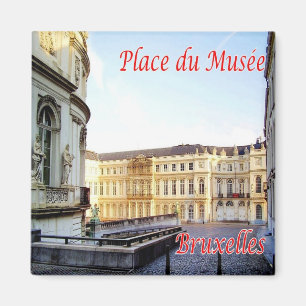 zBE017 BRUSSELS BRUXELLES Museum Square, Fridge Magnet