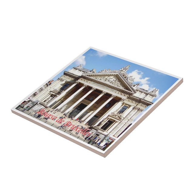 zBE030 BRUSSELS BRUXELLES Bourse Belgium, Tile (Side)