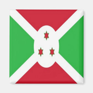 zBI001 BURUNDI FLAG, Africa, Fridge Magnet