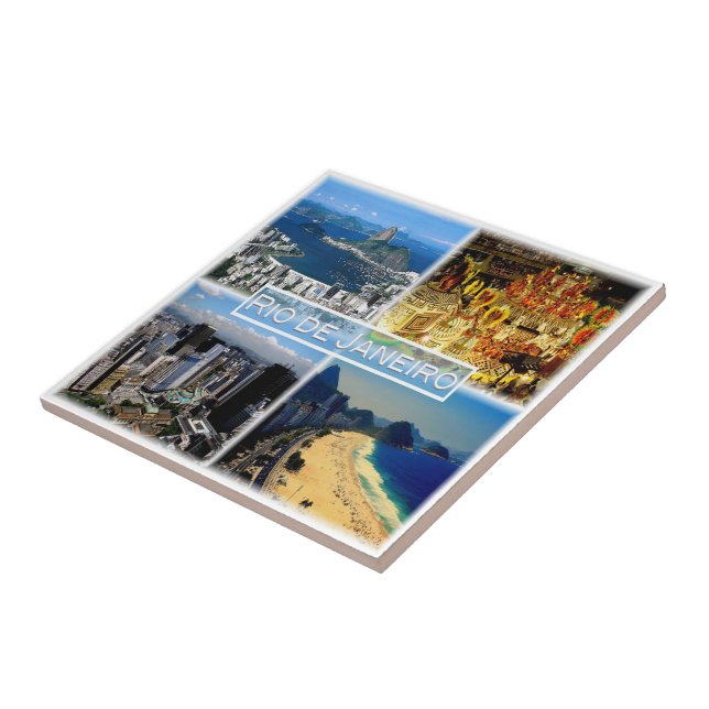 zBR003 RIO DE JANEIRO, Mosaic, Brazil, Tile (Side)