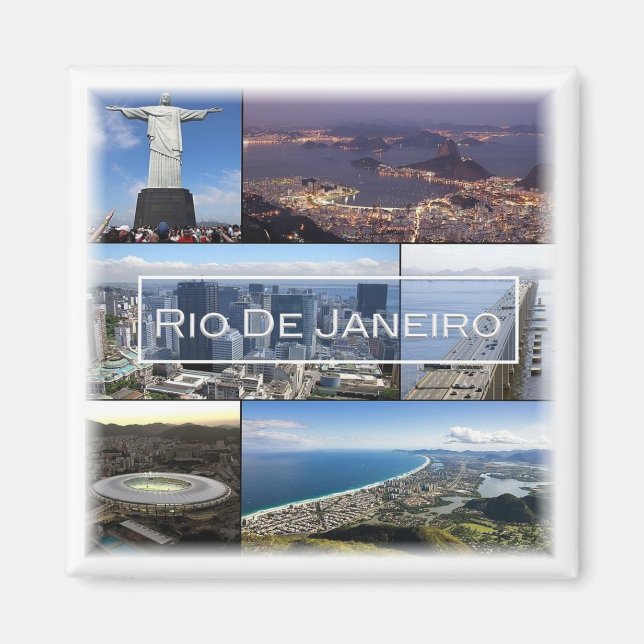 zBR004 RIO DE JANEIRO, Mosaic, Brazil , Fridge Magnet (Front)