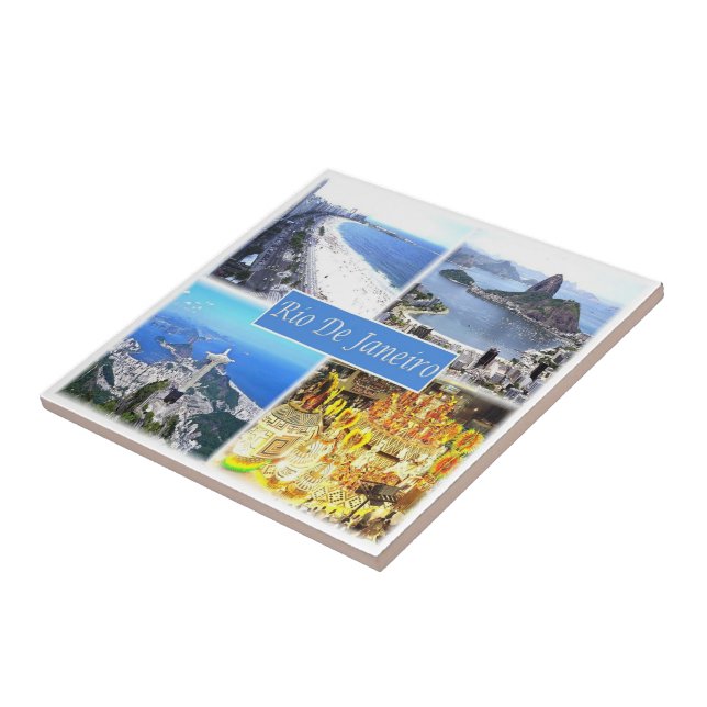 zBR006 RIO DE JANEIRO, Mosaic, Brazil, Tile (Side)