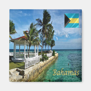 zBS012 BAHAMAS, Panorama, America, Fridge Magnet