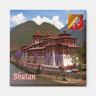zBT005 PUNAKHA, Bhutan, Asia, Fridge Magnet
