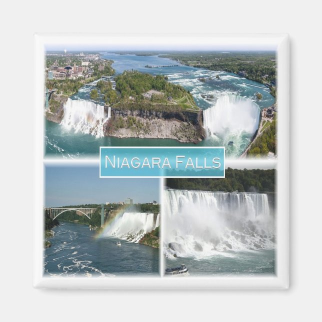 zCA012 NIAGARA FALLS from Rainbow bridge, Fridge Magnet (Front)