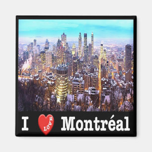 zCA028 MONTREAL I Love, Panorama, Canada, Fridge Magnet