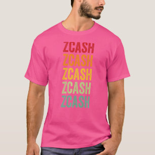 Zcash Crypto Rainbow Text T-Shirt
