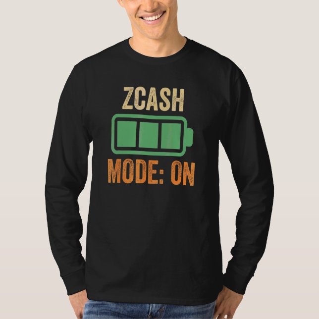 Zcash Mode On Crypto T-Shirt (Front)