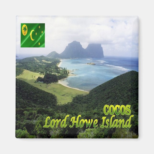 zCC005 LORD HOWE ISLAND Cocos, Oceania Fridge  Magnet (Front)